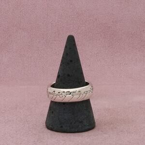 jens hansen sterling silver mens lord of the rings the one band ring size 10